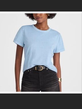 Madewell The Perfect Crewneck Tee in Allday Jersey M (I)